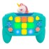 Joystick Consola Interactiva 15 Botones Con Luces Y Sonido Unicornio celeste