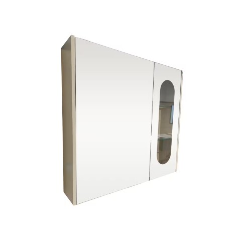 Espejo botiquín 75 cm Curve beige DMC Espejo Botiquín 75 Cm Curve Beige Dmc