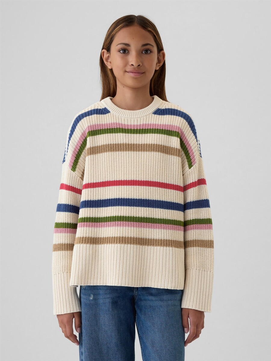 Buzo A Rayas Niña - Multi Stripe 