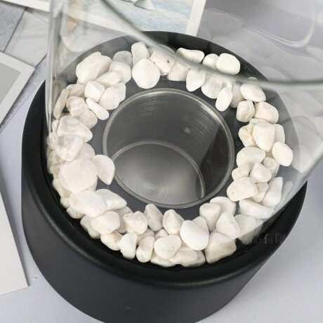 Estufa Fogón De Bioetanol Cilíndrica Grande Negra