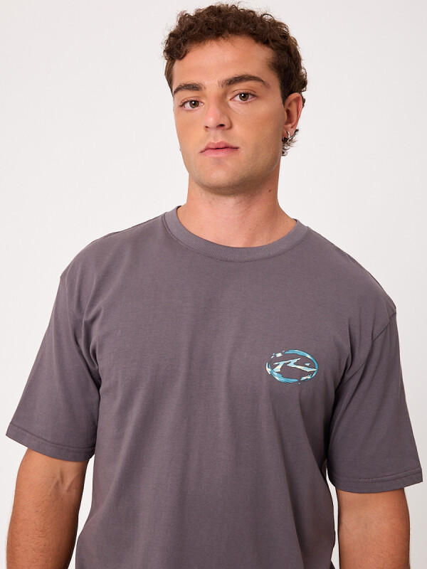 T-SHIRT ROGERS RUSTY Gris Oscuro