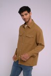 Sobrecamisa de gabardina Khaki