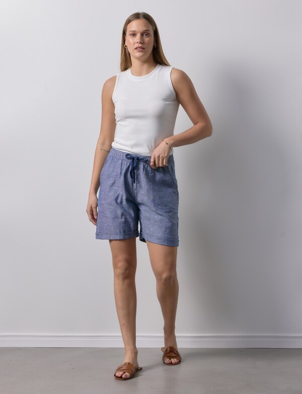 Short Lino AZUL