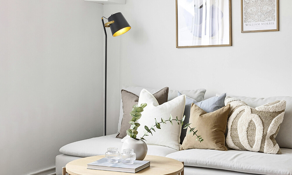 Luminaria de piso para living industrial HF2155 Luminaria De Piso Para Living Industrial Hf2155