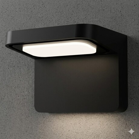 Aplique led pared rectangular moderno, luz cálida de área Aplique led pared rectangular moderno, luz cálida de área