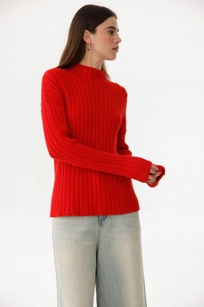 Sweater Espiral Rojo
