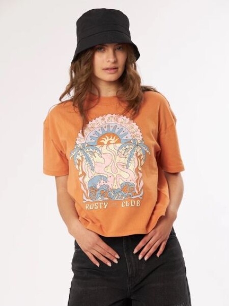 T-SHIRT RUSTY PAXA NARANJA