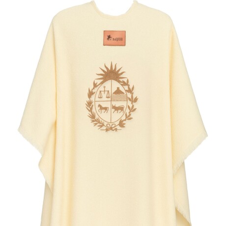 Ruana de Lana Merino Fina Escudo Nacional