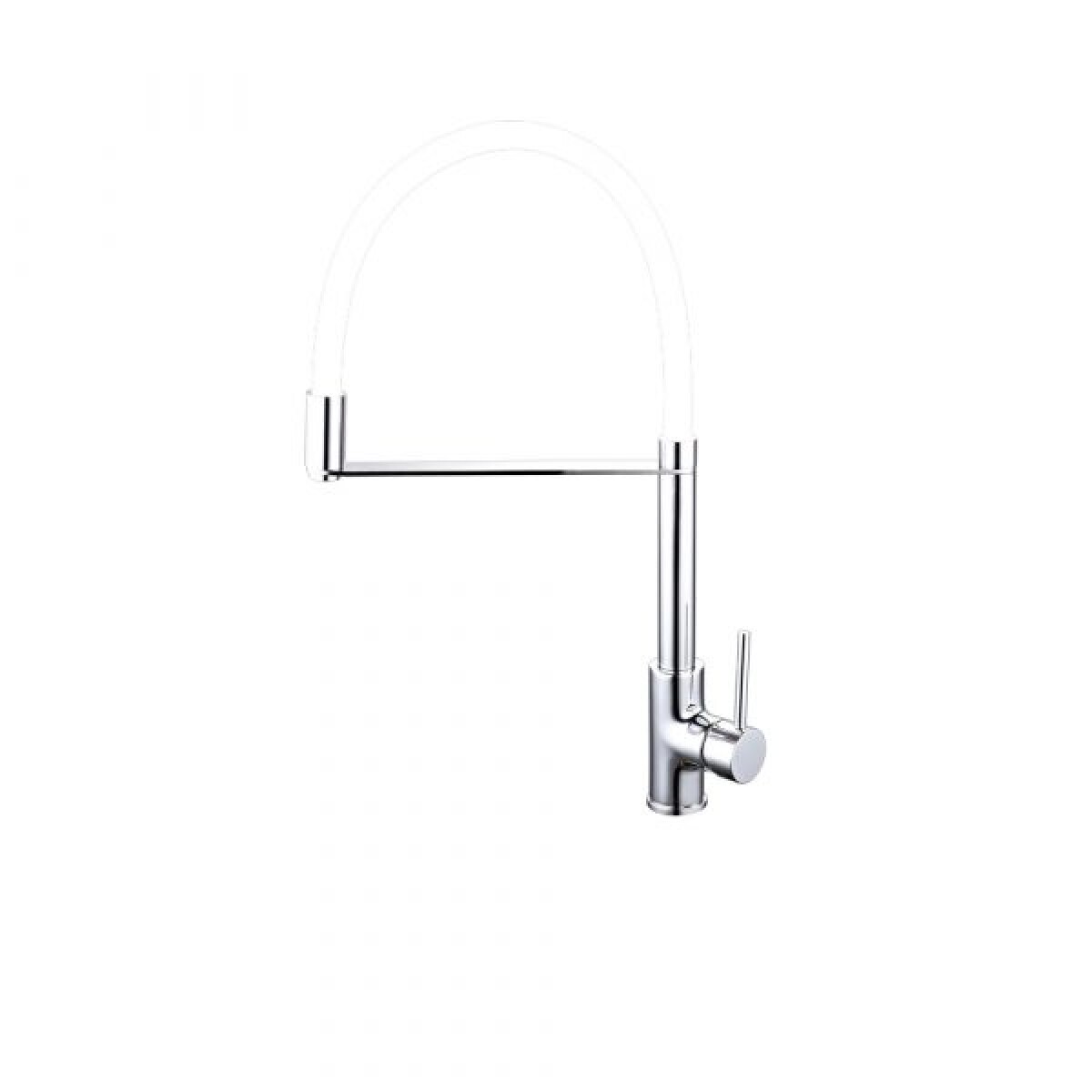 Grifería De Cocina Monocomando con tubo Gris Línea Zoe 