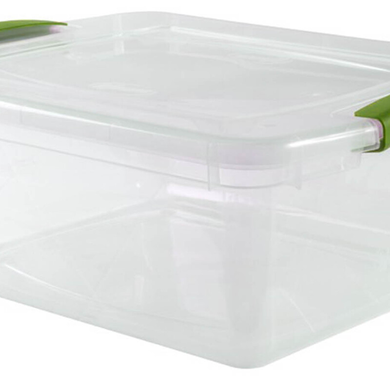 Set x2 Caja organizadora 15 lts Wenbox TRANSPARENTE