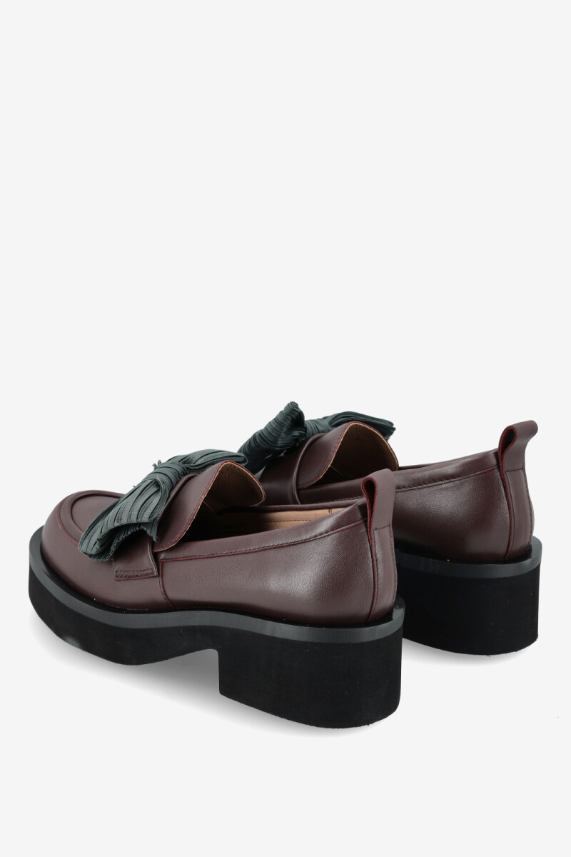 MOCASIN BOW LADY LOAFER Vino