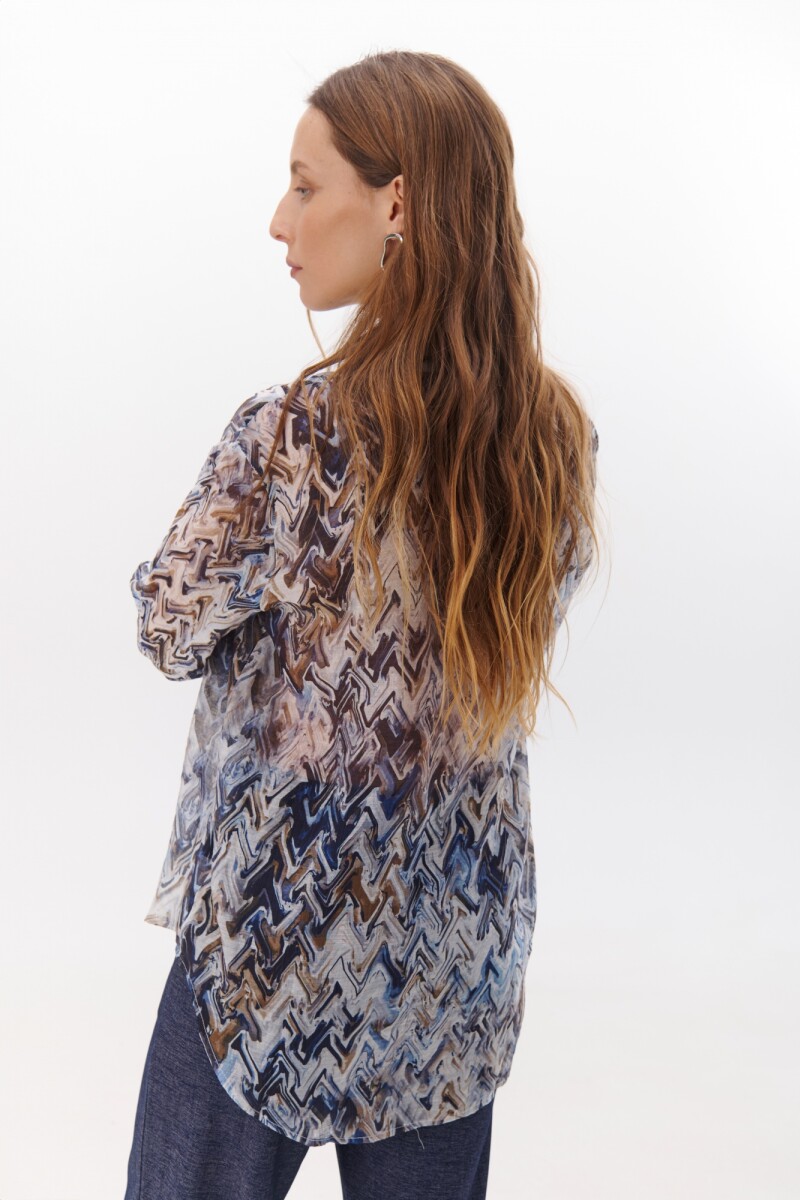 CAMISA JULIETA AQUA AZUL