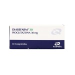 DIABEFARM 30 MG CJ X 30 COMP. única