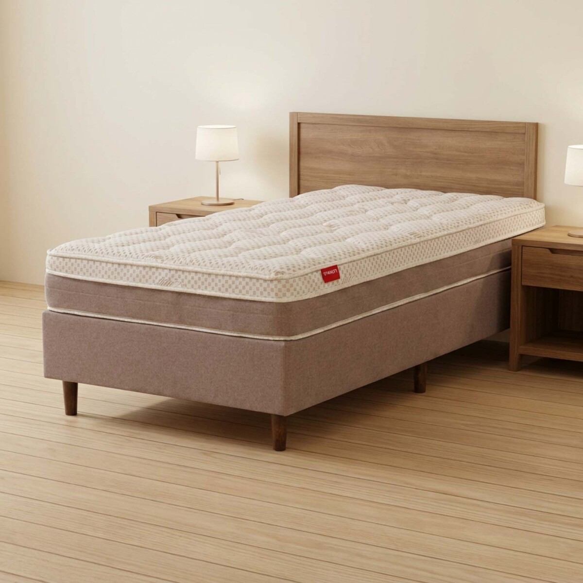 SOMMIER - ESPUMA IVORY ONESIDE 1 1/2 PLAZA 