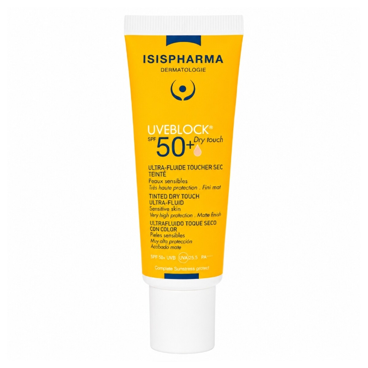 Protector Solar Isispharma Uveblock Dry Touch Color FPS50+ 40ml 