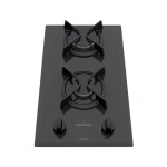 ANAFE A GAS-2 HORNALLAS-PARRILLA HIERRO FUNDIDO-ENC.-ELCT.-KIT GAS acero inoxidable