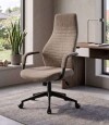 Silla de oficina Negra 2 Posiciones Podium Marron