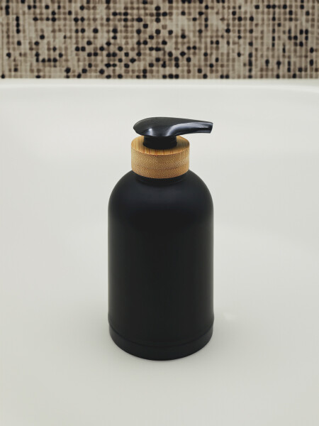 DISPENSADOR JABON BAMBOO NEGRO