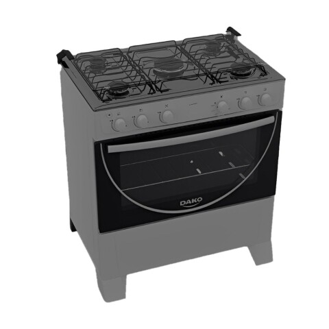 Cocina a Gas Dako Luna 5 Hornallas Gris Encendido Eléctrico Cocina a Gas Dako Luna 5 Hornallas Gris Encendido Eléctrico