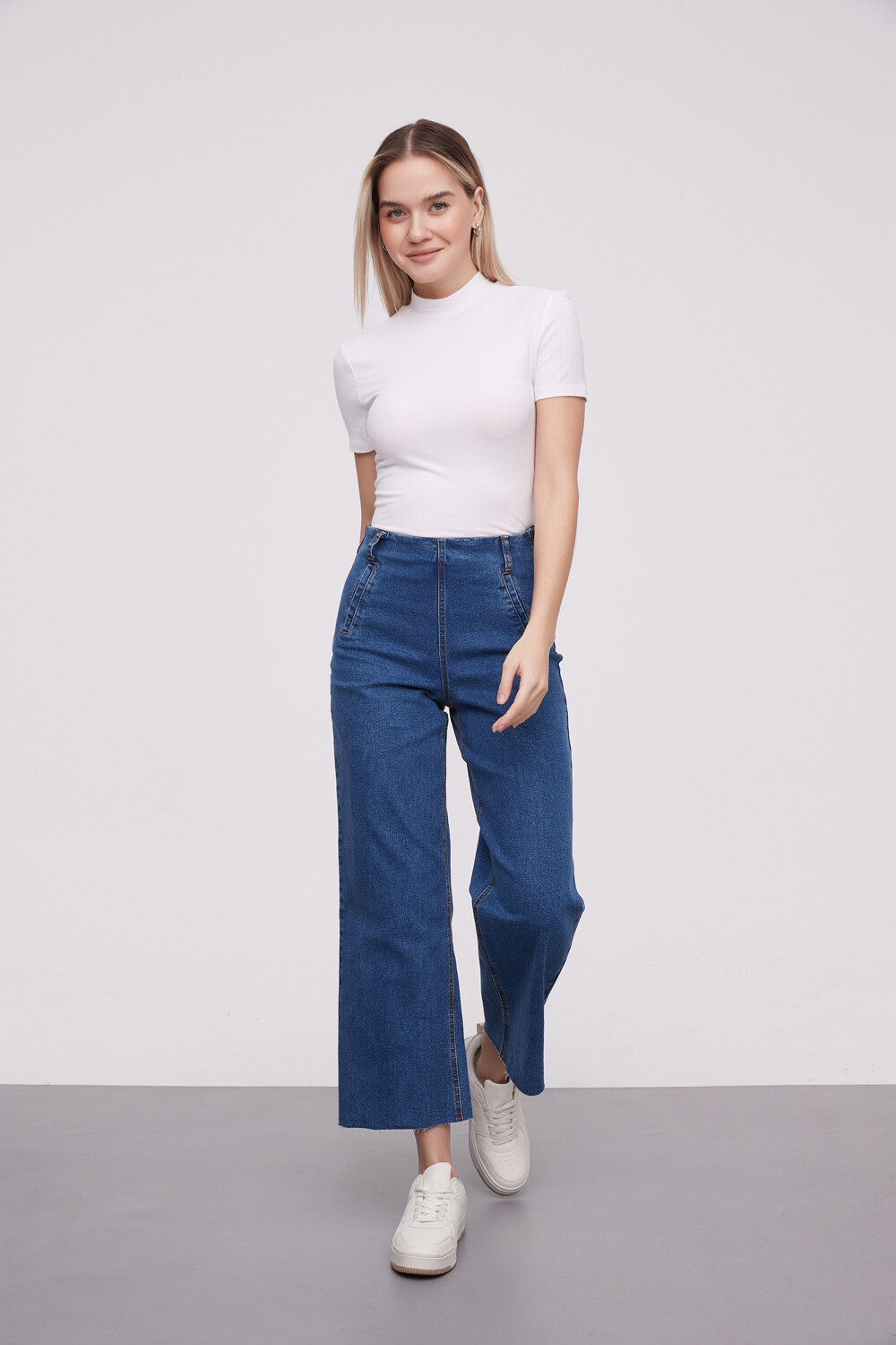 Pantalon Suri Azul Grisaceo