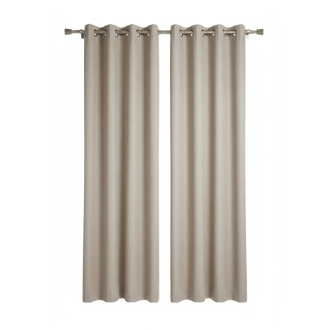 CORTINA ANN & VAL ANTIS MONACO 1,35 X2,30CM MARRON Unica