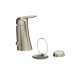 MONOCOMANDO PARA BIDET BRUSHED NICKEL GRIS