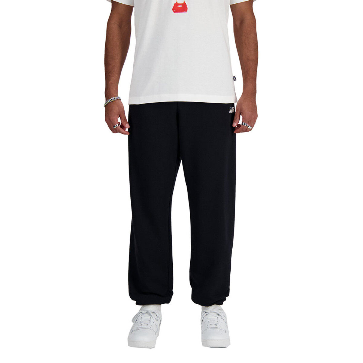 Pantalon de Hombre New Balance French Terry Jogger - Negro 