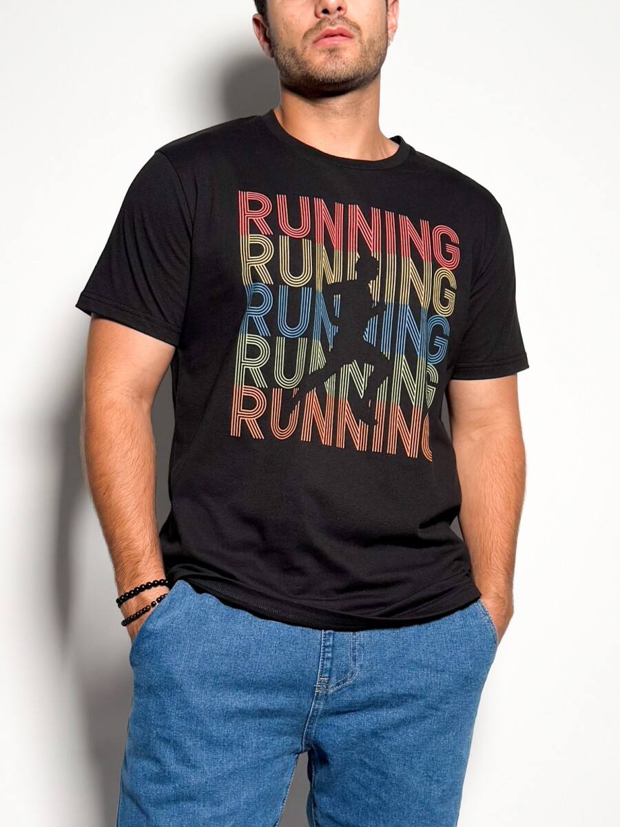 Remera estampada Ilian - Negro 