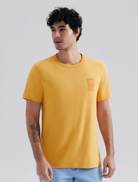 CAMISETAS MANGA CORTA CON ESTAMPA AMARILLO