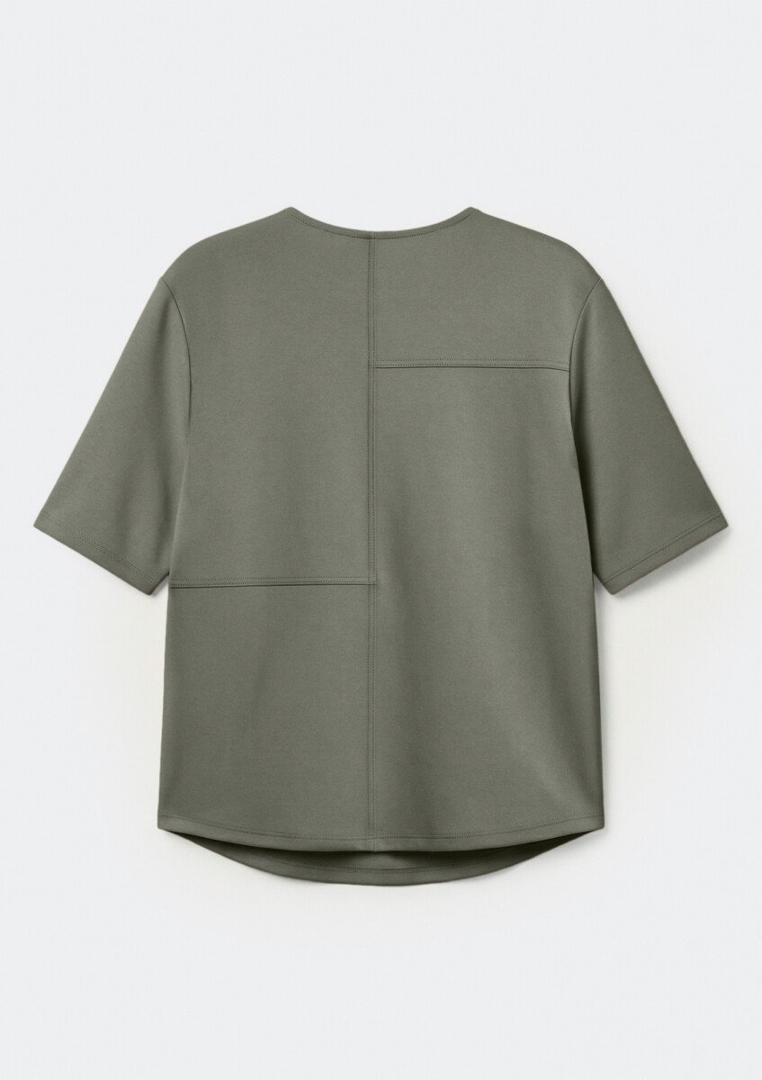 BLUSA MANGA CORTA - VERDE - VERDE 