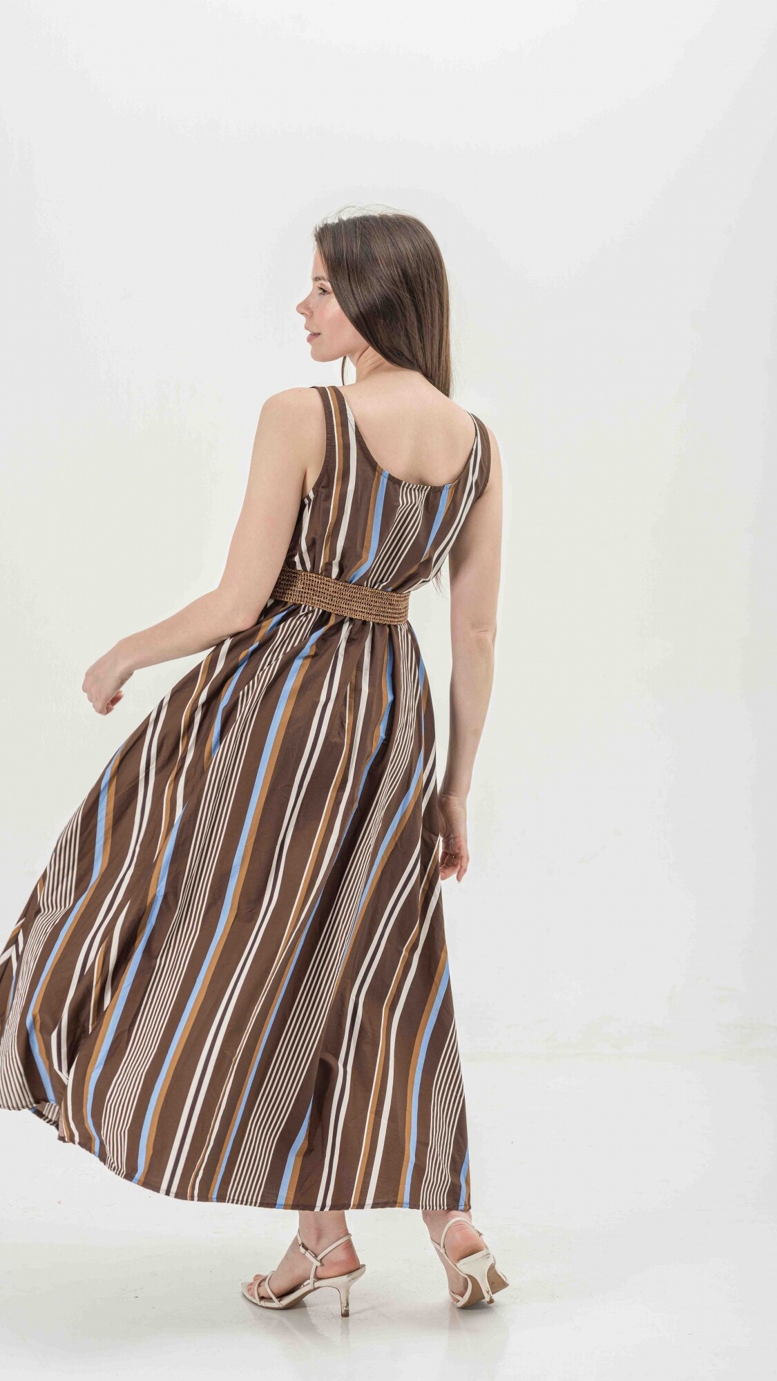 VESTIDO MIRE ESTAMPADO MARRÓN