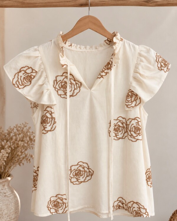 Blusa Roxie manteca