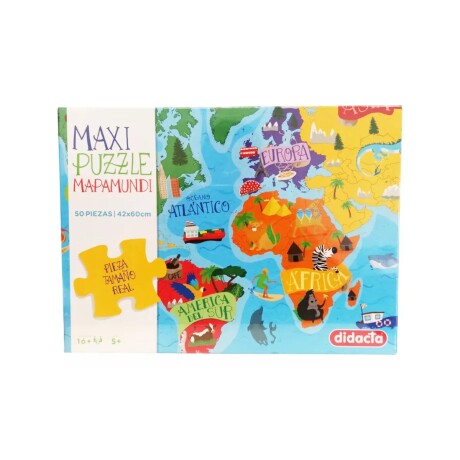 Juego de Mesa Maxi Puzzle el Planisferio Didacta 001