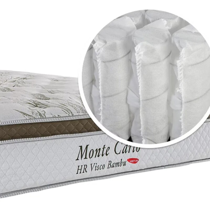 CONJUNTO SOMMIER 2 PLAZAS - 1.40 x 1.90mts - COLCHON DE RESORTES SISTEMA POCKET CONJUNTO SOMMIER 2 PLAZAS - 1.40 x 1.90mts - COLCHON DE RESORTES SISTEMA POCKET
