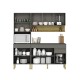Modulos De Cocina Incluye 3 Modulos Y Mesada GAMAS DE GRIS