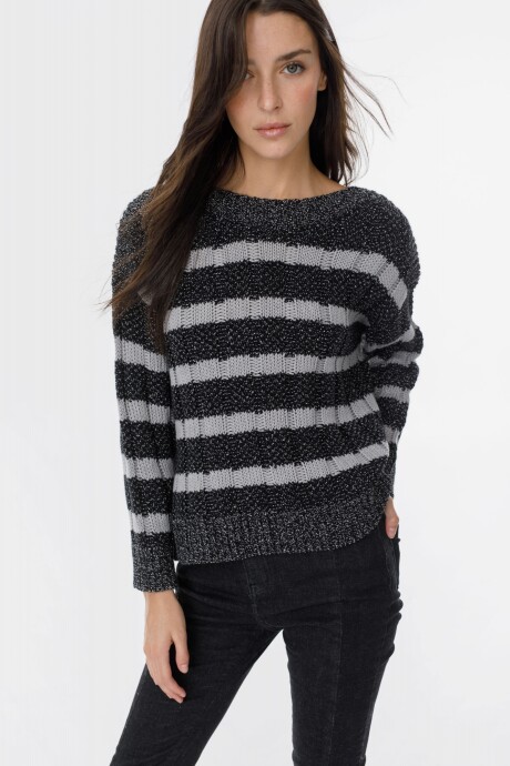 Sweater Serena Negro/Gris