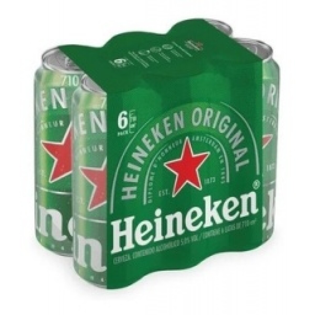 Pack X6 Cerveza Heineken Lata 710ML 