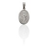 Dije Medalla Virgen Milagrosa-Plata 925 Inflada-Sin piedra-CP3024 sinpiedra
