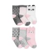 Set Medias Carters x6 Toddler Panda Rosa Set Medias Carters x6 Toddler Panda Rosa