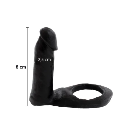Anillo Hot Finger Corto Macizo Negro