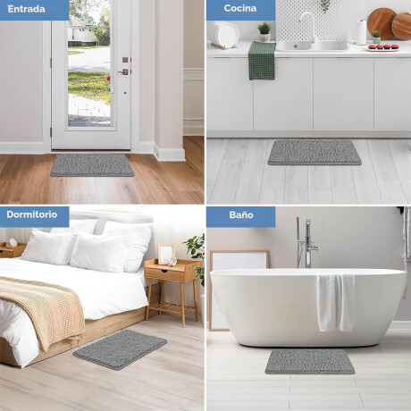 Set X2 Alfombras Baño Absorbente Chenille Ultrasuave Set X2 Alfombras Baño Absorbente Chenille Ultrasuave
