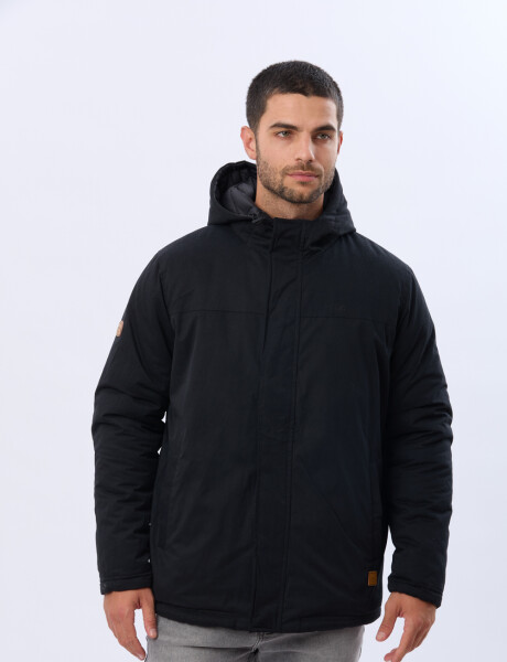 CAMPERA REVERSIBLE CAPITONEADA Negro