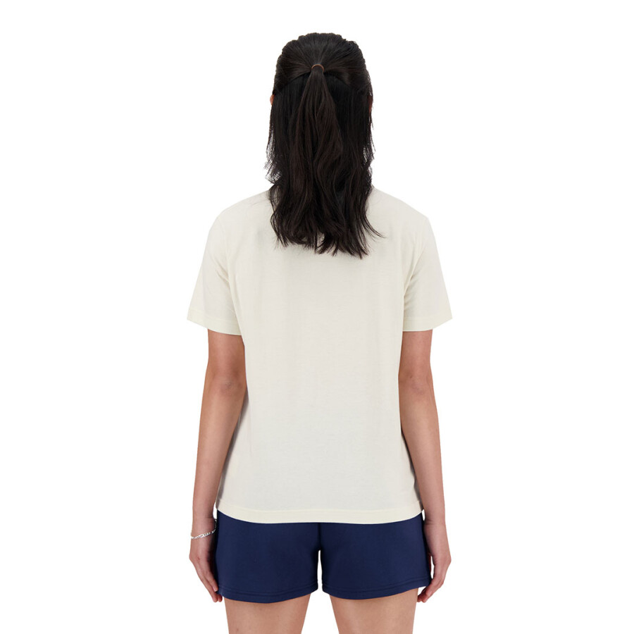 Remera de Mujer New Balance Small Logo Beige