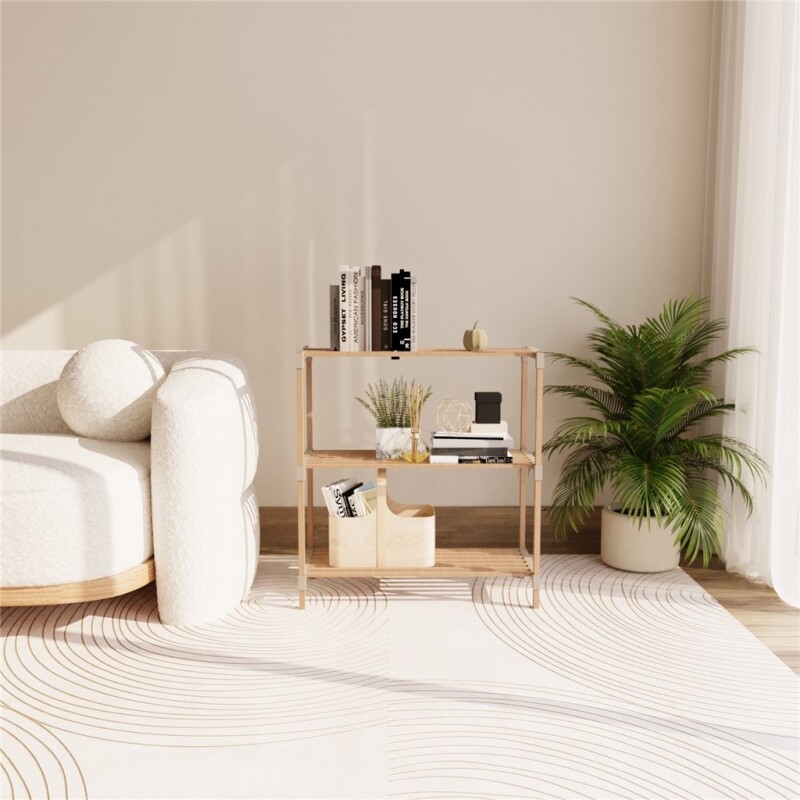 ESTANTERIA 3 NIVELES 78X65X30CMS MADERA ESTANTERIA 3 NIVELES 78X65X30CMS MADERA