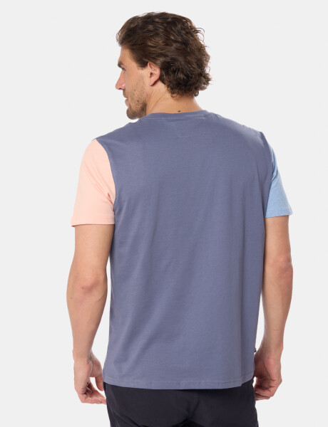 REMERA LISA COMBINADA Lila