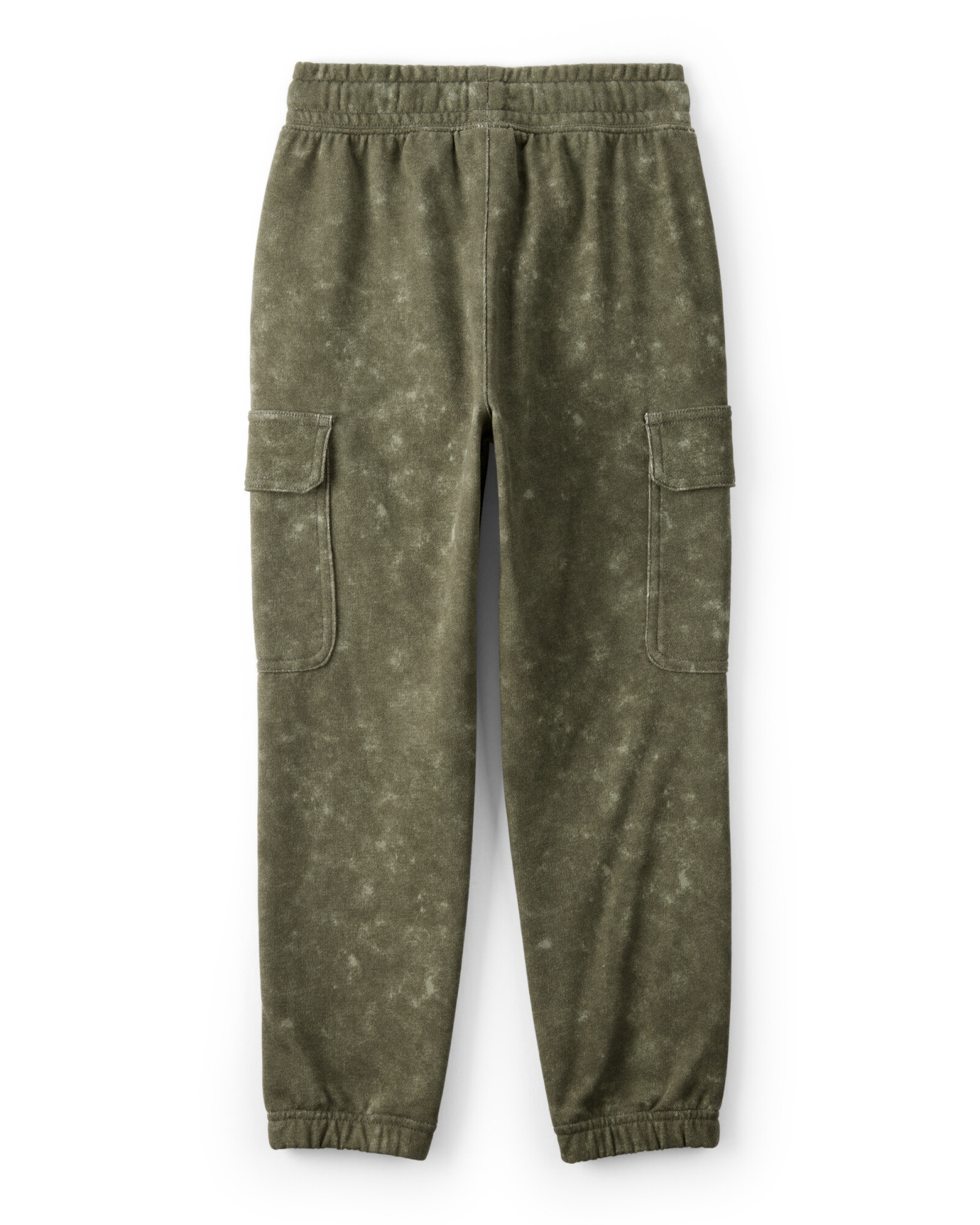 Pantalón deportivo cargo de algodón, verde Sin color