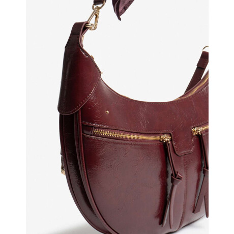 Cartera Hobo Burgundy Rojo Burdeaux