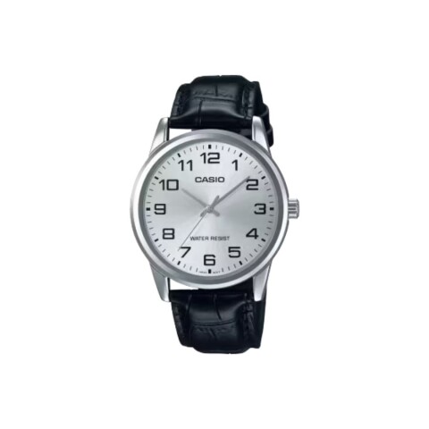 Reloj Casio MTPV001L-7BUDF Para hombre en cuero Plateado