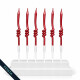 Vela con Rulo x6 Und Rojo