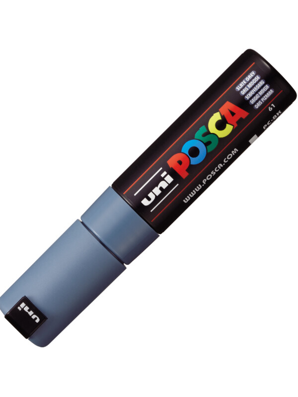 MARCADOR UNI POSCA 8 MM GRIS PIZARRA N/A